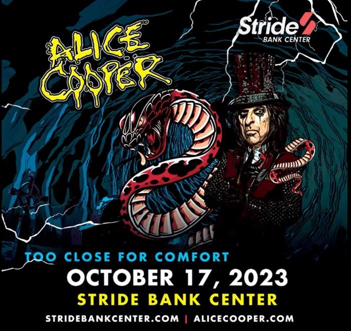 Alice Cooper Coming to the Stride Bank Center in October
