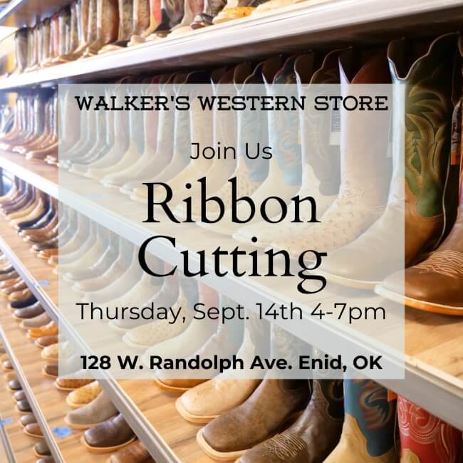 The Walker’s Western Store Will Be Having Its Ribbon Cutting Event Next Week