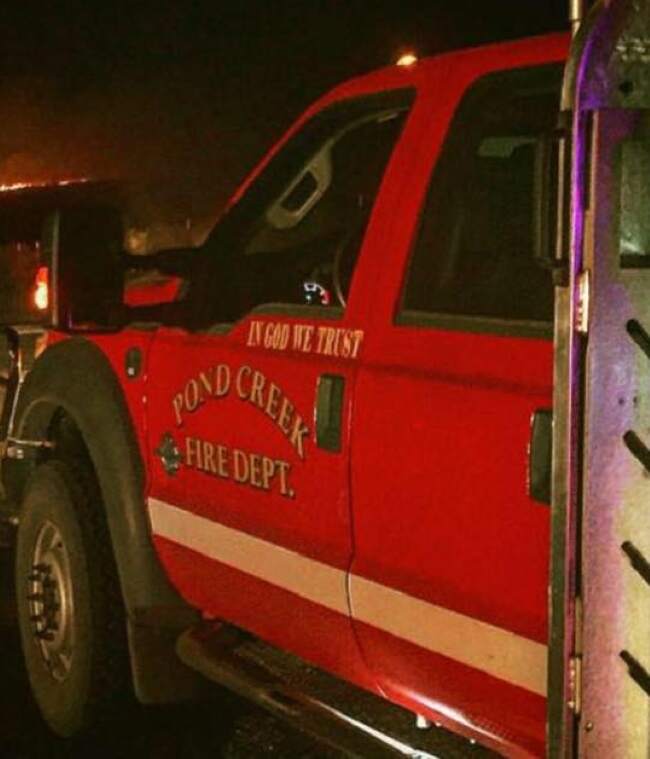 A Crash Occurred Near Pond Creek in Grant County on Monday, October 17