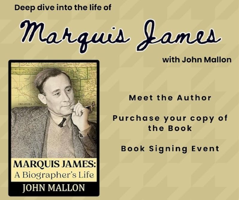 Enid Public Library to Host ‘A Deep Dive into the Life of Marquis James with John Mallon”