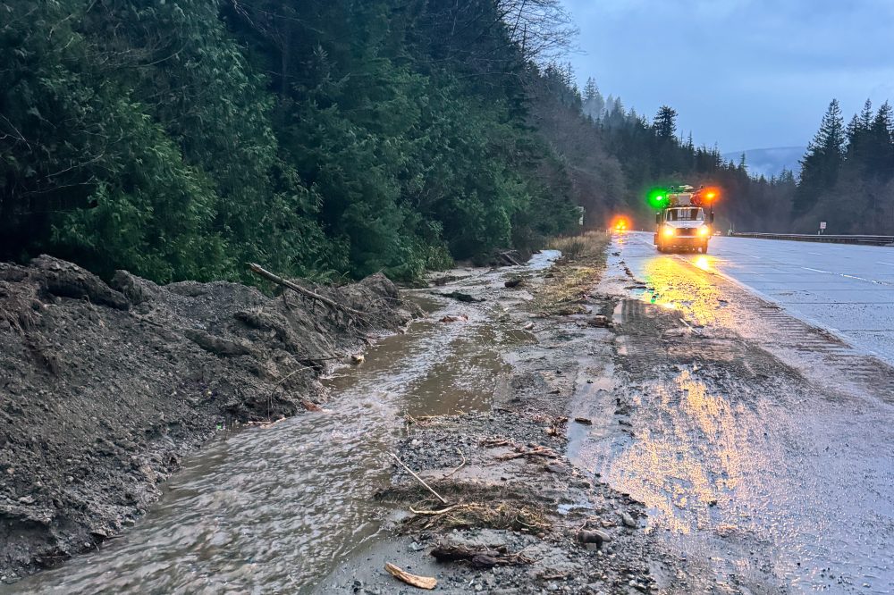 Storm systems bring heavy rain to the Pacific Northwest and a wintry mix to the Upper Midwest