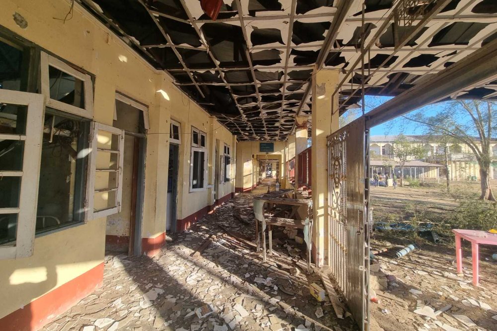 A nighttime airstrike on a hospital leaves 34 dead and 80 injured in Myanmar