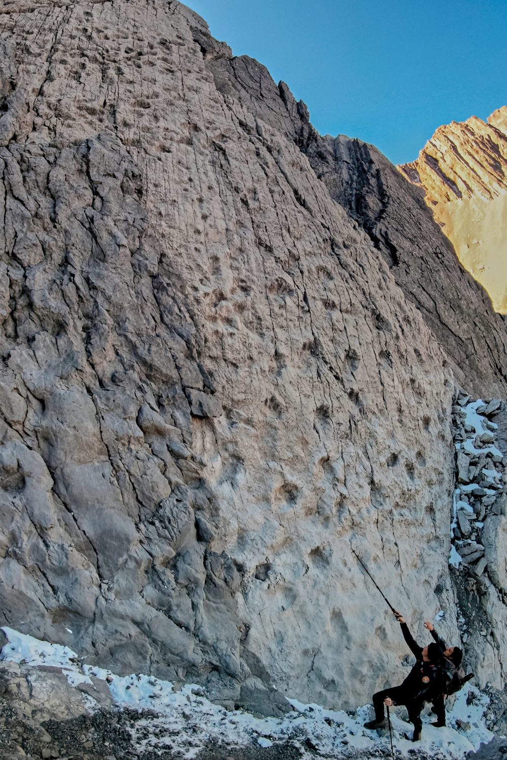A photographer finds thousands of dinosaur footprints near Italian Winter Olympic venue