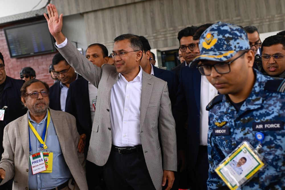 Son of former Bangladesh prime minister returns after 17 years in exile with a chance to lead