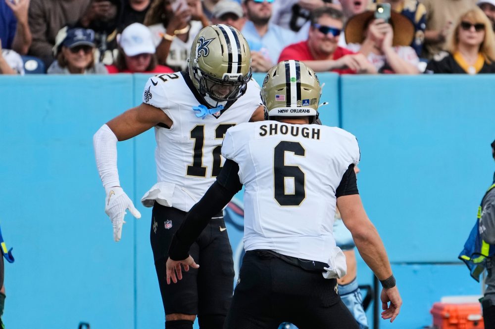 Tyler Shough rallies the Saints with a big second half to beat the Titans 34-26