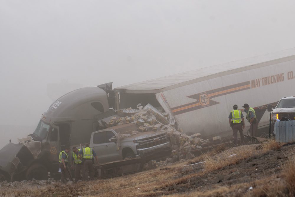 5 dead in Colorado highway crashes after blowing dirt makes it hard to see