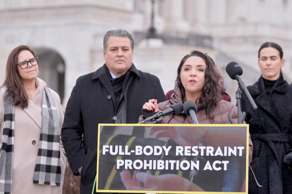 Citing AP investigation, new bill seeks to prohibit DHS from using full-body restraints