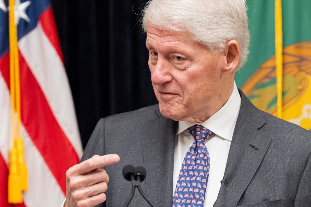 The Latest: Bill Clinton is questioned about Epstein ties as Trump stumps in Texas
