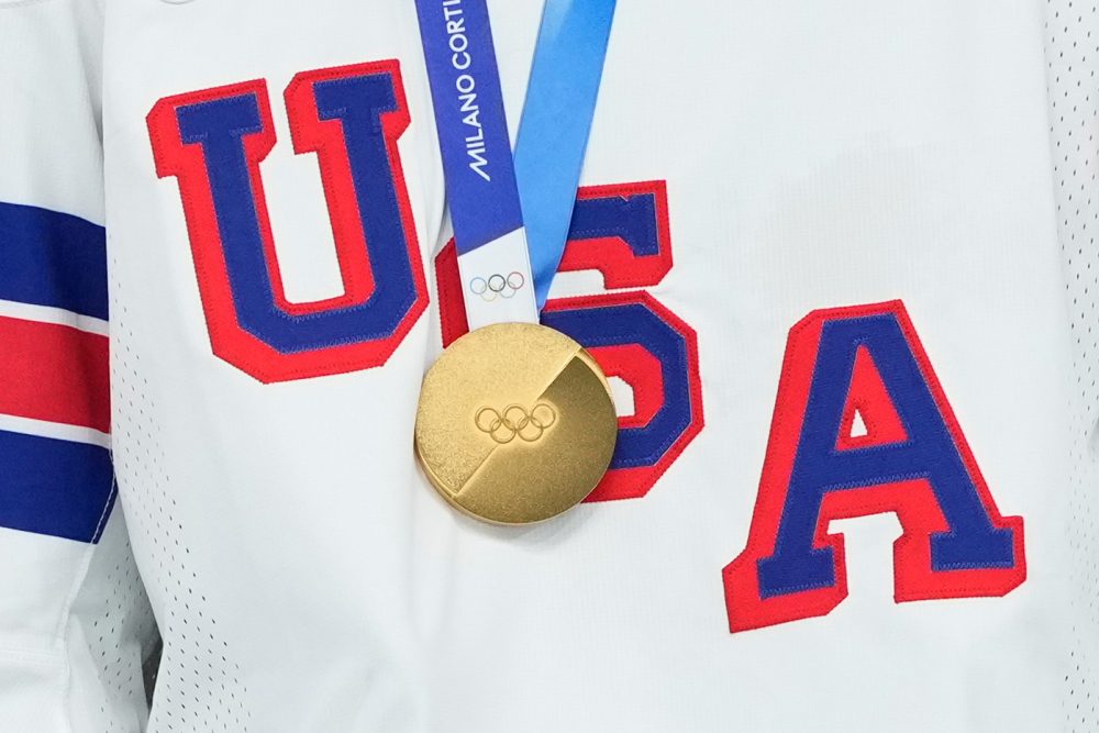 A golden sweep by Team USA in Olympic hockey led to celebrations that got complicated and political