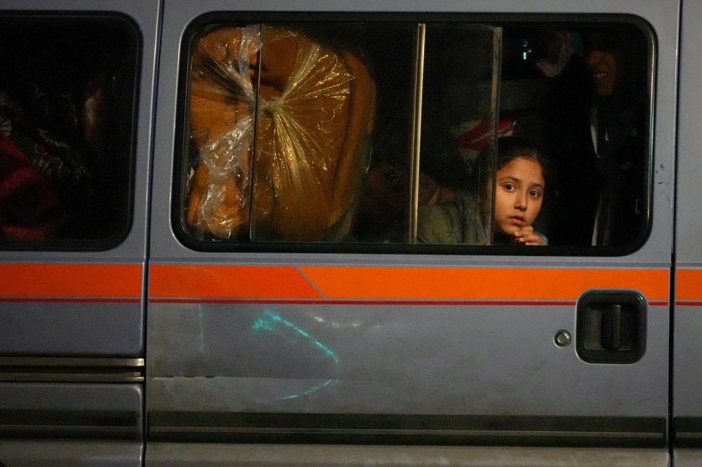 Photos show Lebanese people fleeing after Israeli strikes