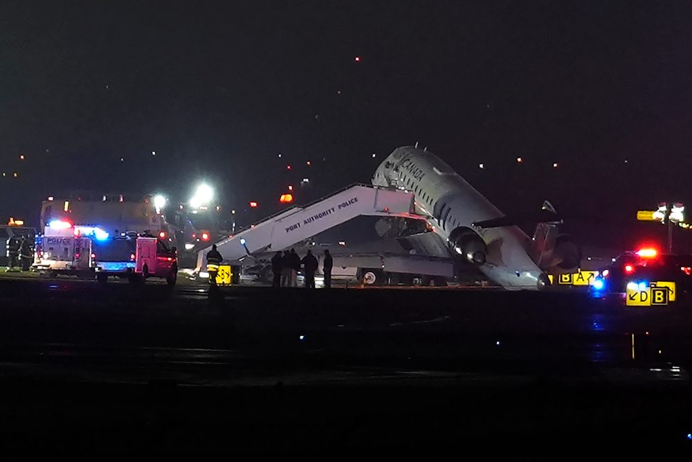 Air Canada flight collides with a Port Authority vehicle at New York’s LaGuardia Airport