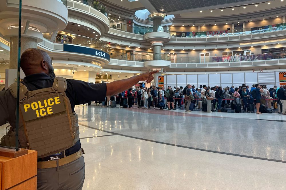 Federal immigration agents seen at Atlanta airport after Trump order amid during partial shutdown