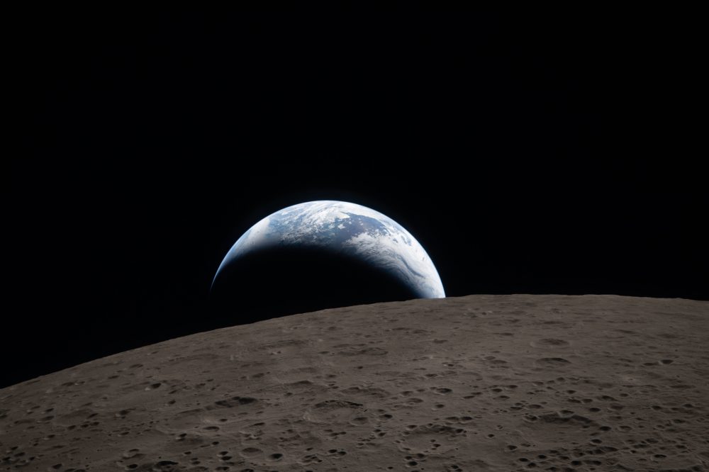 Artemis II astronauts channel Apollo 8 with a striking Earthset photo