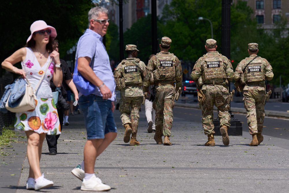 With no end in sight to their deployment, National Guard troops roam Washington