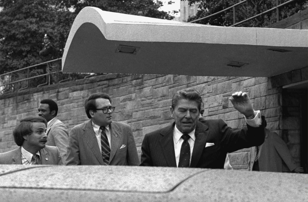 Sound of gunfire carries eerie echoes of Reagan’s shooting outside the same Washington hotel