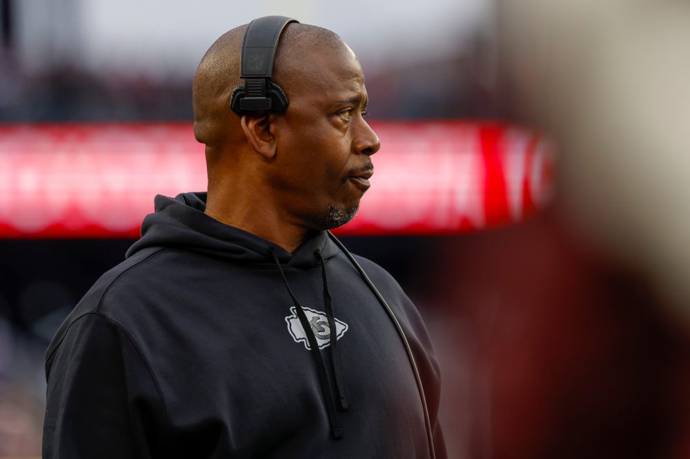 A domestic battery case against Chiefs assistant Dave Merritt is dismissed without prejudice