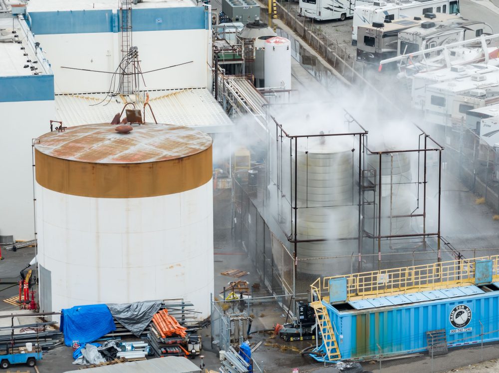 California residents evacuated due to chemical tank threat return home but fears remain