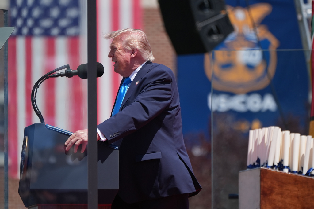 Trump tells Coast Guard graduates they will ‘be tested’ in their military careers