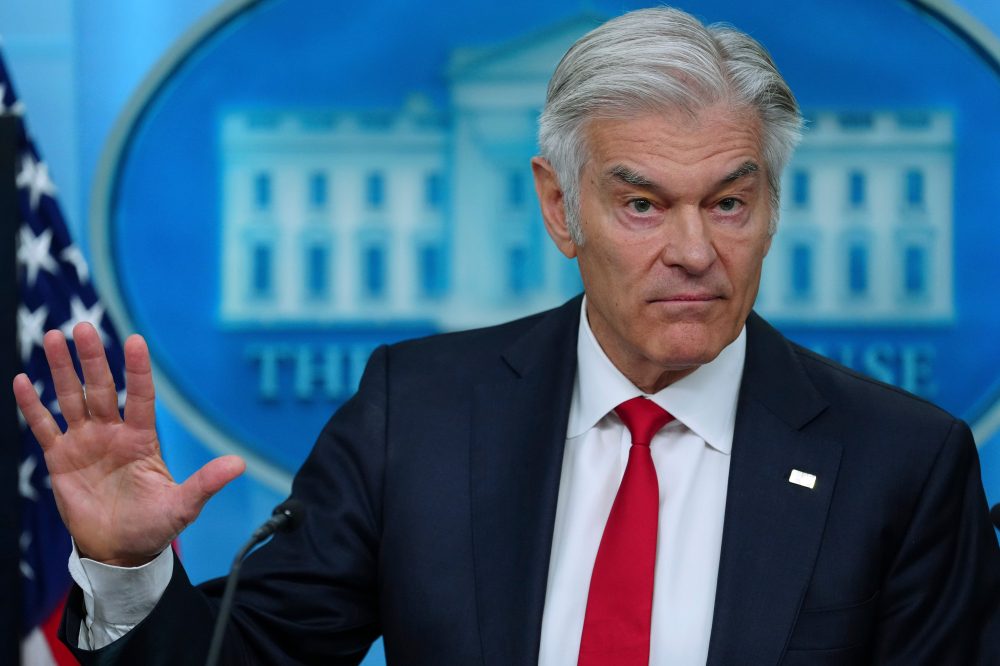 ‘Out of my lane.’ Dr. Oz ducks questions during his turn in the White House briefing room