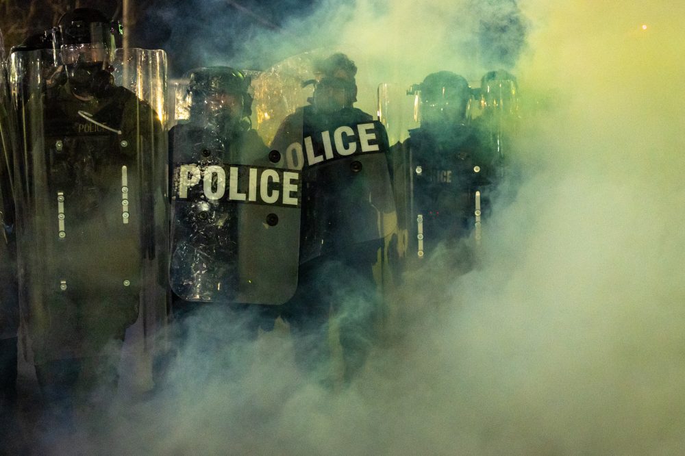 New Jersey police sergeant charged with stealing journalist’s camera bag at immigration protest