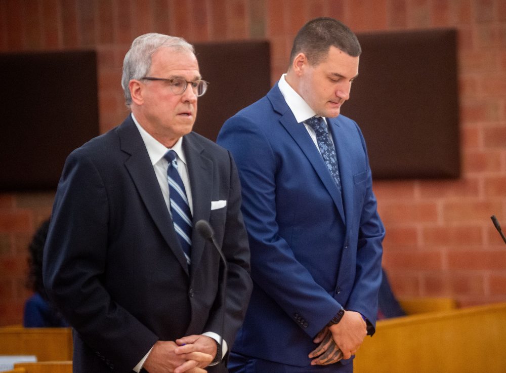 Connecticut police officer hugs supporters, appears in court in fatal shooting of Black man