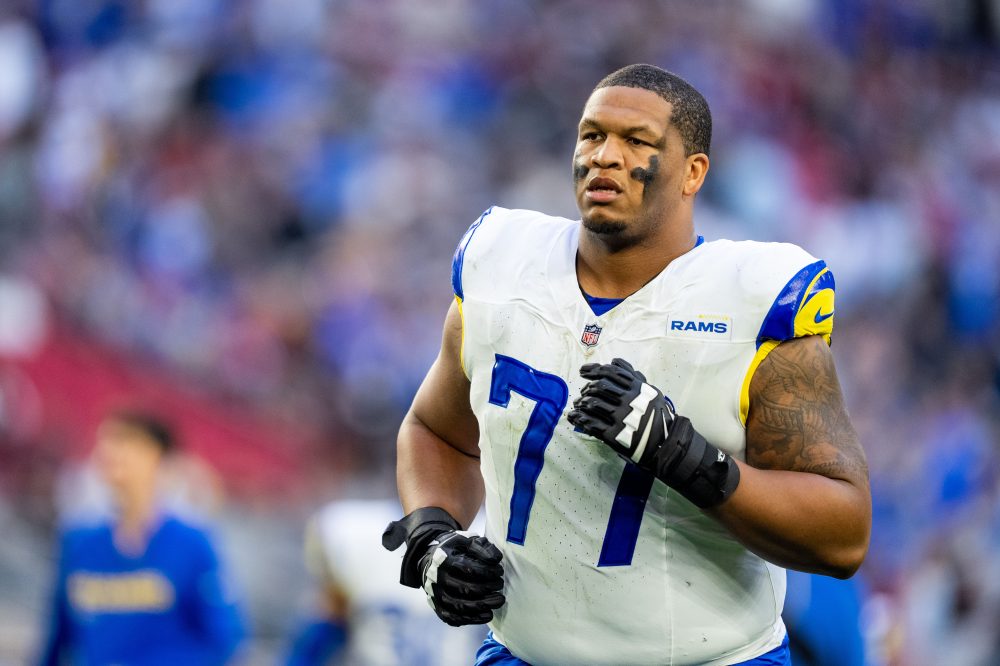 LA Rams left tackle Alaric Jackson has been arrested on suspicion of felony domestic violence