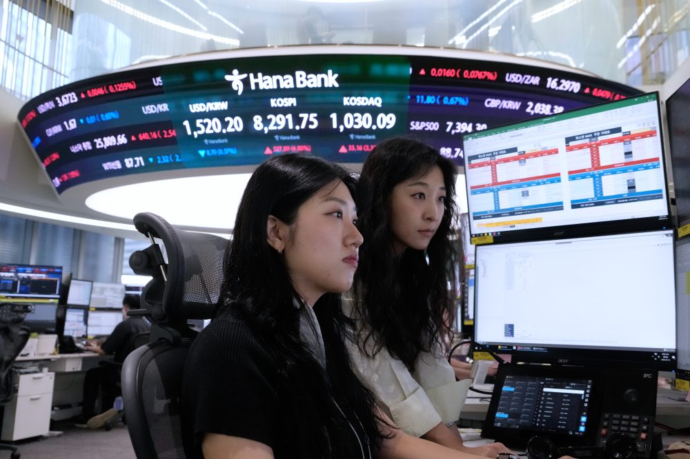 World shares surge and oil prices slip after Trump claims a breakthrough in Iran war talks
