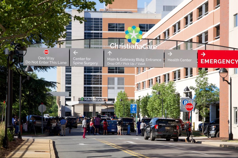 Police search for assailant in fatal shooting inside Delaware hospital