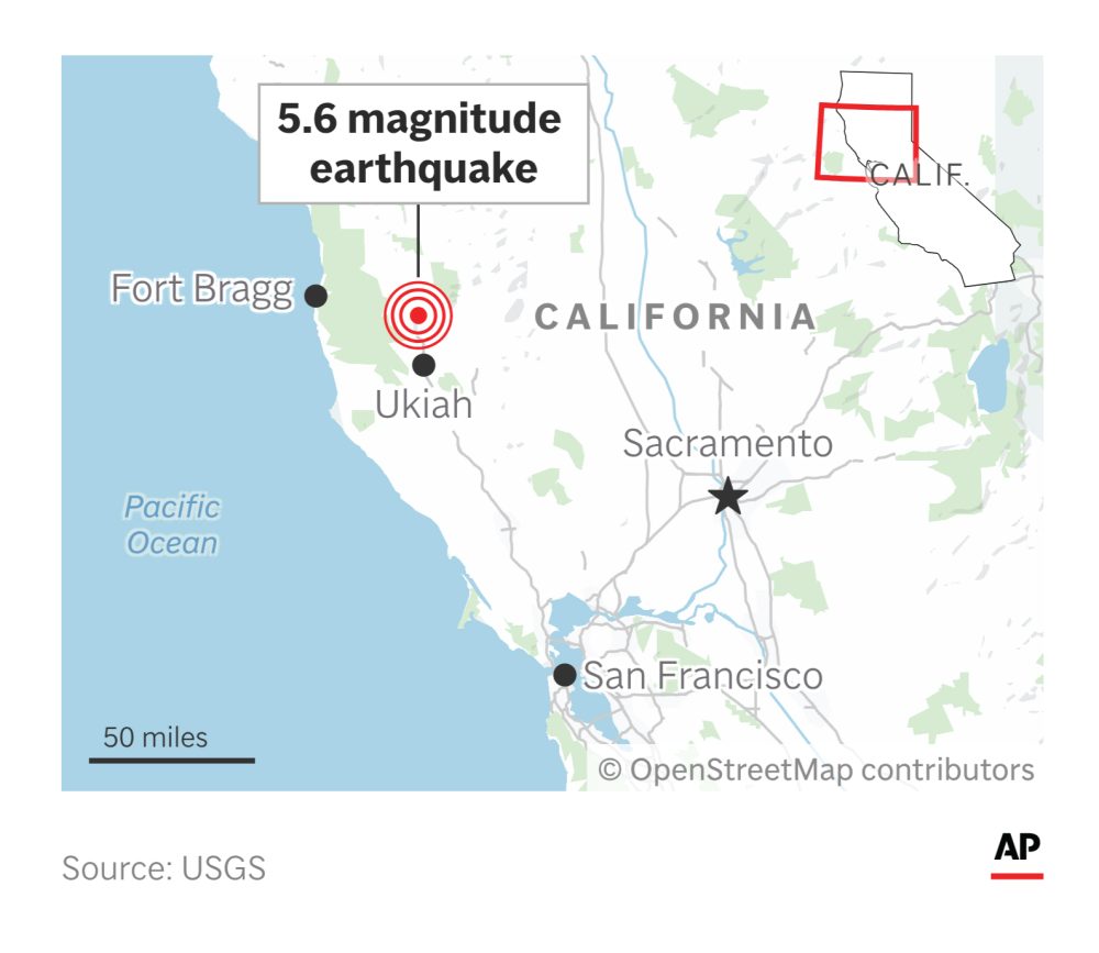 Rural area in Northern California jolted by its biggest quake since 1940