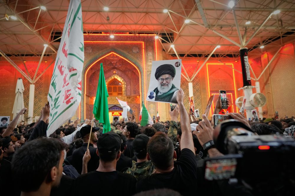 Funeral prayers in Iraq for Iranian supreme leader commence after body arrives in holy city