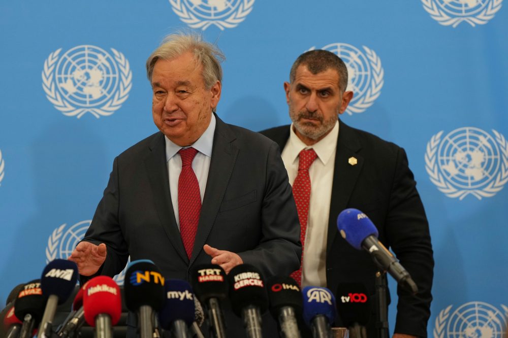 Cyprus’ ethnic split must be resolved to stabilize a tumultuous region, UN chief says
