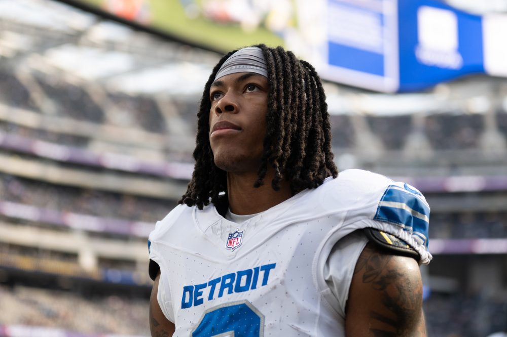 Lions running back Jahmyr Gibbs reports to training camp but doesn’t attend team’s first practice