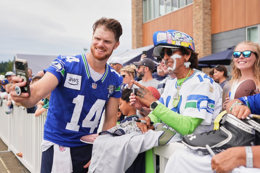Sam Darnold uninterested in narratives about him, but ready to help Seahawks defend Super Bowl crown