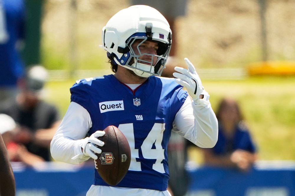 Giants running back Cam Skattebo is ready to play football and take a break from backflips