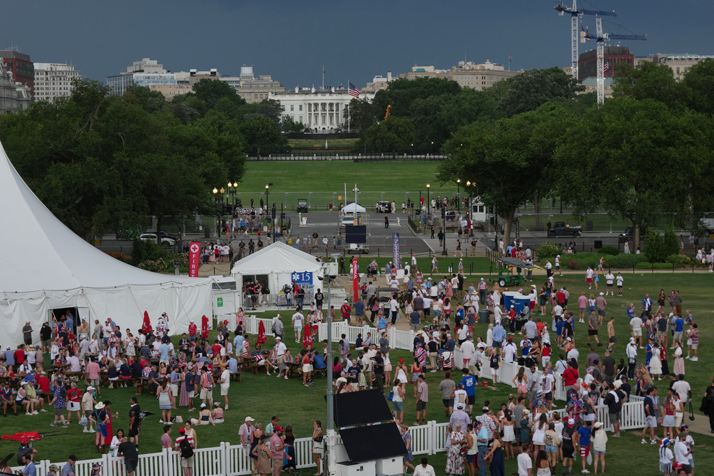 Evacuation ordered at National Mall as storms gather ahead of Trump’s America 250 speech