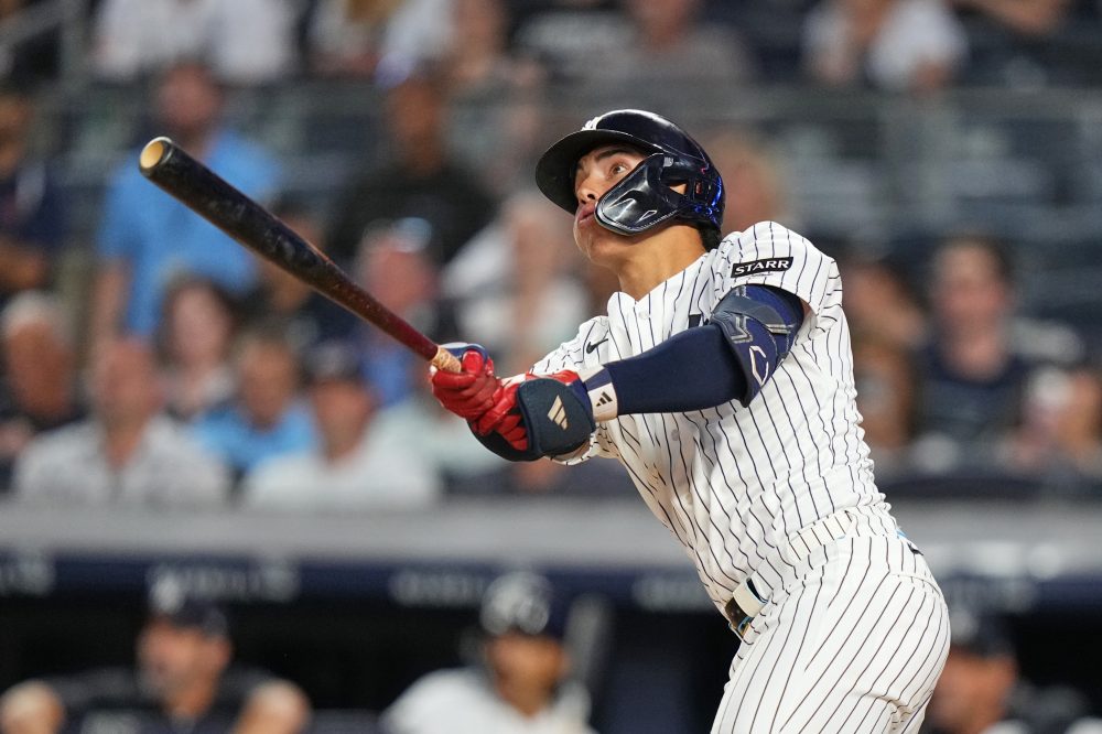 Touted prospect George Lombard Jr. homers for the Yankees in a big major league debut