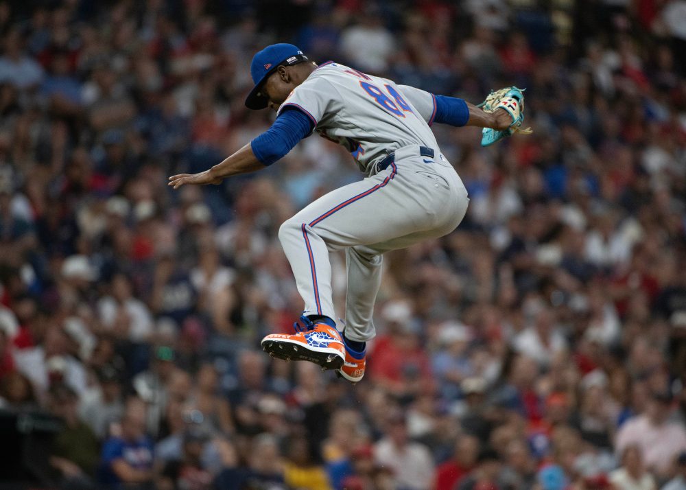 Mets rookie Jefry Yan has viral high-flying celebration after striking out his 1st MLB batter