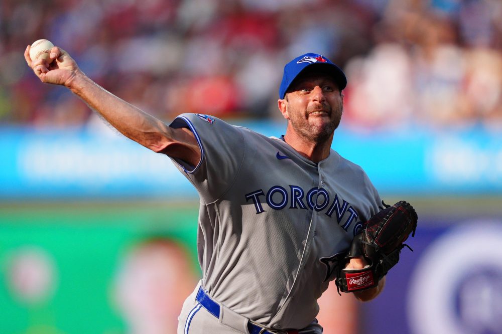 Toronto’s Max Scherzer moves into 10th place all-time in strikeouts, passing Walter Johnson