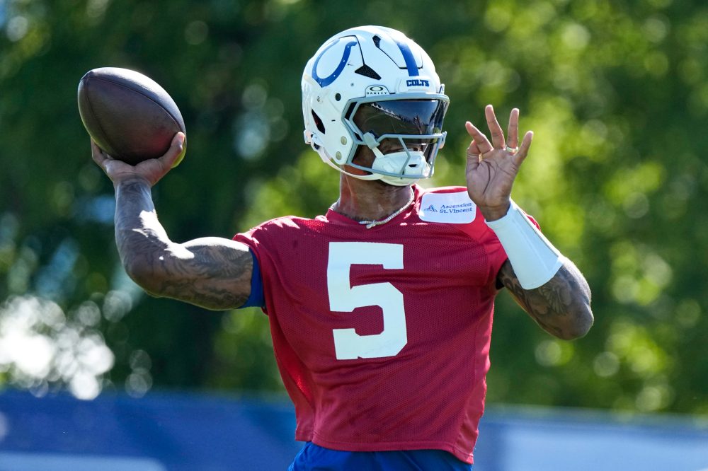 Richardson content to be with Colts, battle for backup quarterback job