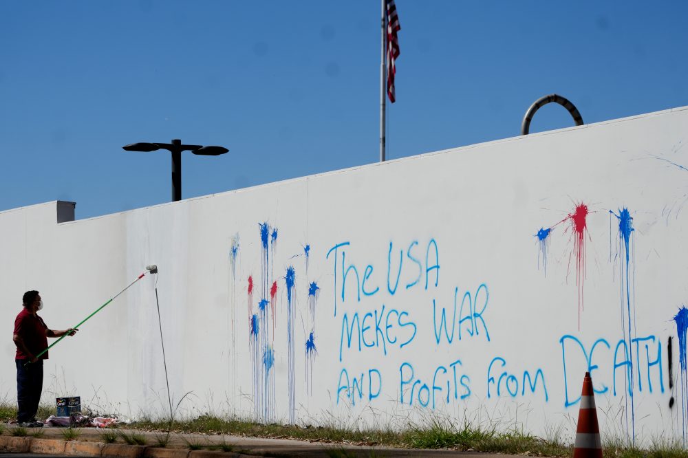 Wall of US Embassy in Brazil’s capital is vandalized as relations remain tense