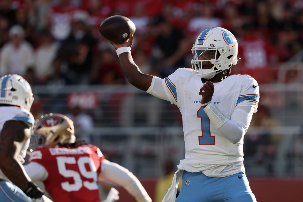 Cam Ward struggles in the Titans’ 19-13 preseason win over the 49ers