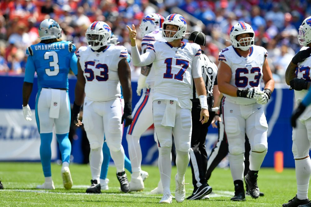 Josh Allen gets comfortable in Bills’ new stadium with TD pass in 29-14 preseason win over Panthers