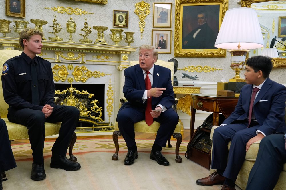 Teen lifeguard and boy he rescued are honored at White House after Trump saw dramatic viral video