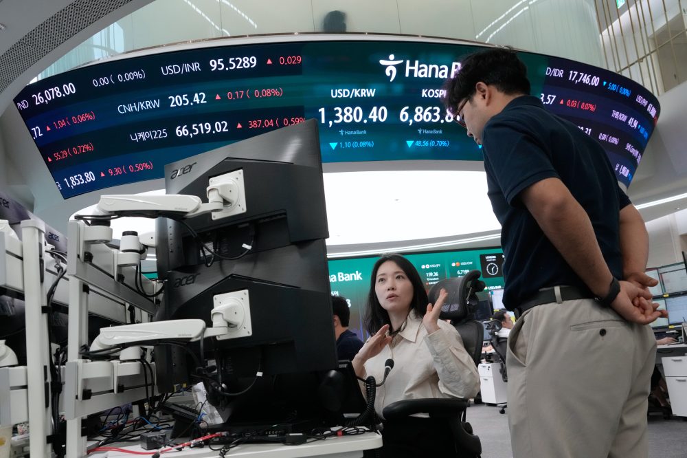 Asian shares mostly gain after upbeat results for Nvidia and others lift US stocks