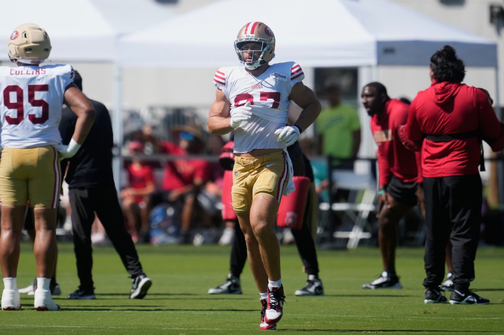 The 49ers begin final stretch of practice before the opener with Nick Bosa still sidelined
