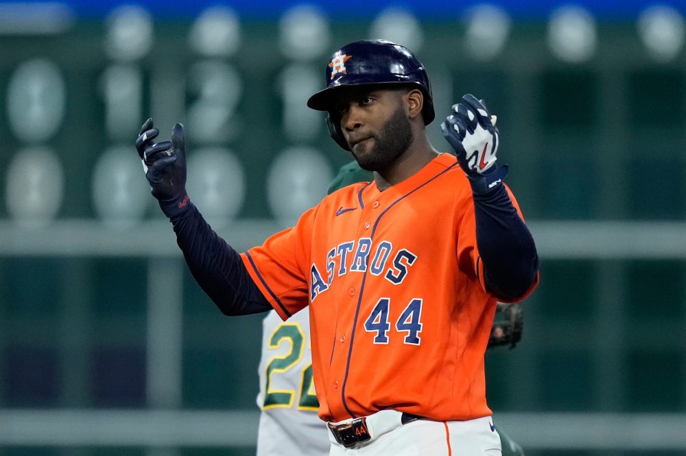 Yordan Alvarez is driving toward a Triple Crown, but he’s happiest driving his family’s RV